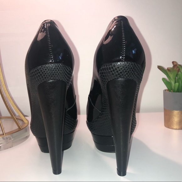 Black - Open Toe - High Heel - Picture 2 of 5